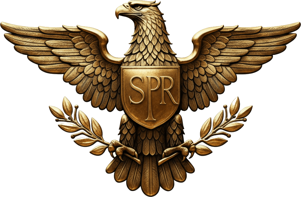 SPR Eagle — Sprimage emblem, Roman aquila in gold and bronze